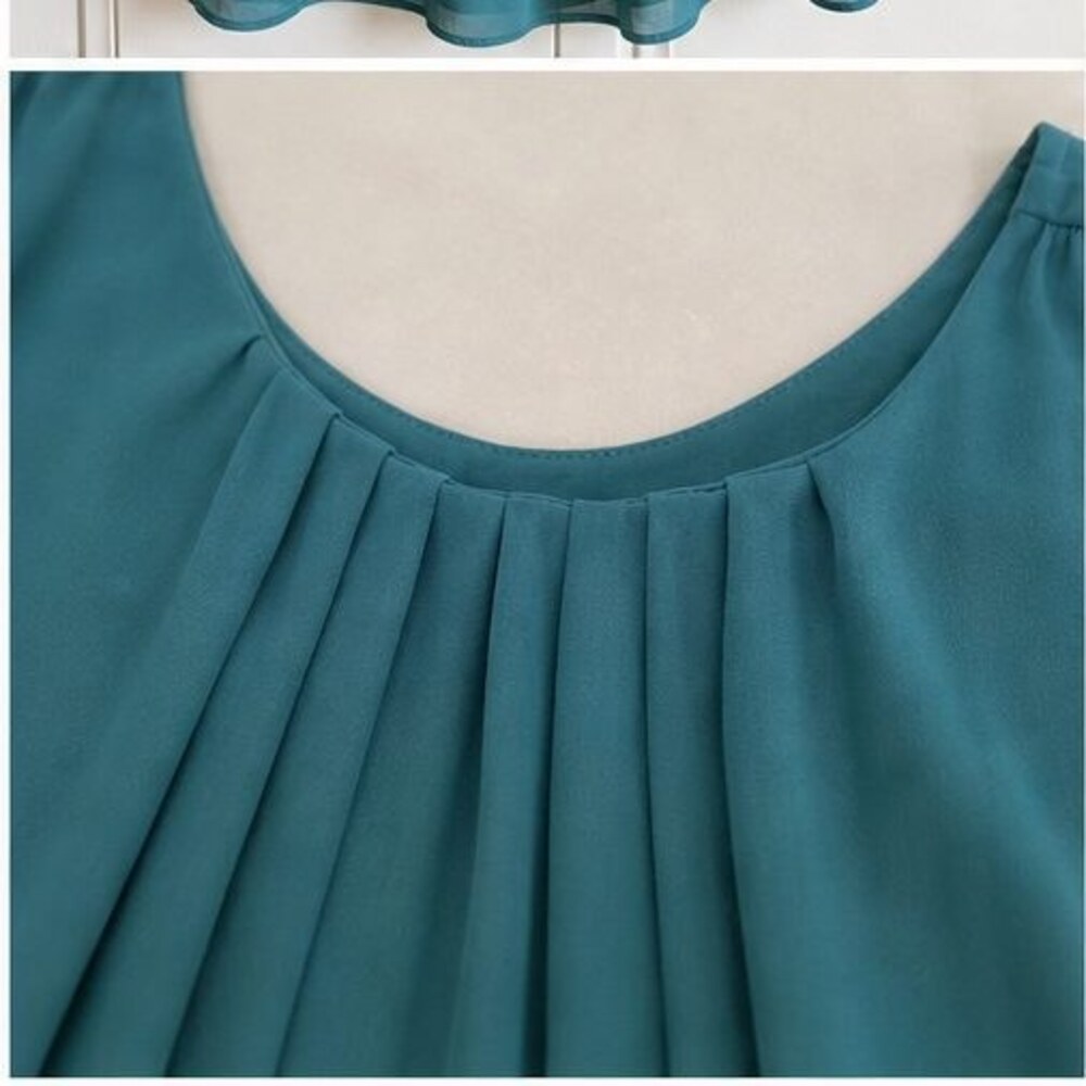 Gray Ruffle Blouse - Picture 4 of 6